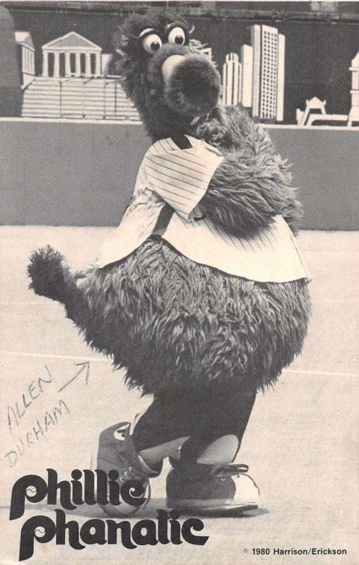 Philadelphia Phillies Phillie Phanatic Team Mascot Sports Postcard J54990