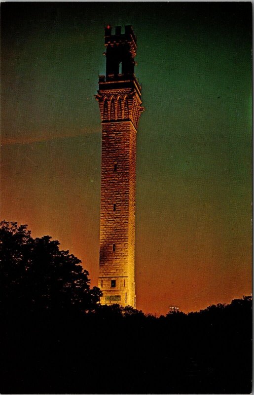 The Pilgrim Monument Provincetown Cape Cod MA Postcard PC473