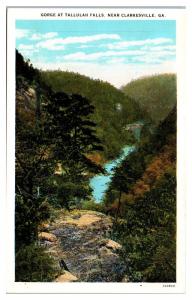 Early 1900s Gorge at Tallulah Falls, near Clarkesville, GA Postcard