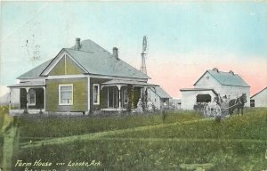 Lonoke Arkansas Farm House agriculture Walt Drug Company Postcard 24-8073