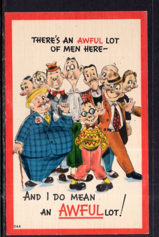 There's An awful Lot of Men Here Comic