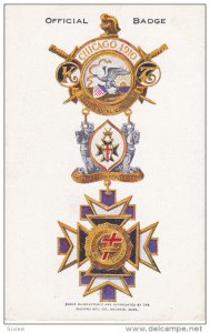 31st Triennial Conclave of Knights Templar , Grand Encampment Badge , Chicago...