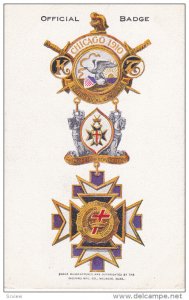 31st Triennial Conclave of Knights Templar , Grand Encampment Badge , Chicago...