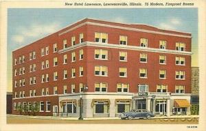 IL, Lawrenceville, Illinois, Hotel Lawrence, Curteich No. 1B-H538