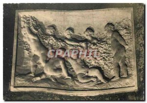 Postcard Modern Champagne Pommery & Greno Reims Young marauders Bas relief ca...