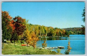 Fall Colours, Greetings From Parry Sound District, Ontario, Vintage Postcard #3