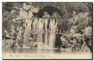 Old Postcard Paris La Cascade Du Bois De Boulogne