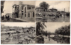 Set of 20 Basra Iraq Persian Gulf Views Harbor Bldgs Vintage Postcards AA62203 