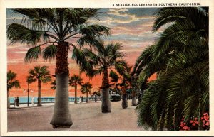 California Seaside Boulevard In Southern California