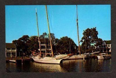 ST MICHAELS MARYLAND MD Edna E Lockwood Boat Postcard