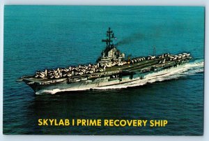 Newport News Virginia Postcard Skylab I Prime Recovery Ship Ticonderoga CVS 14