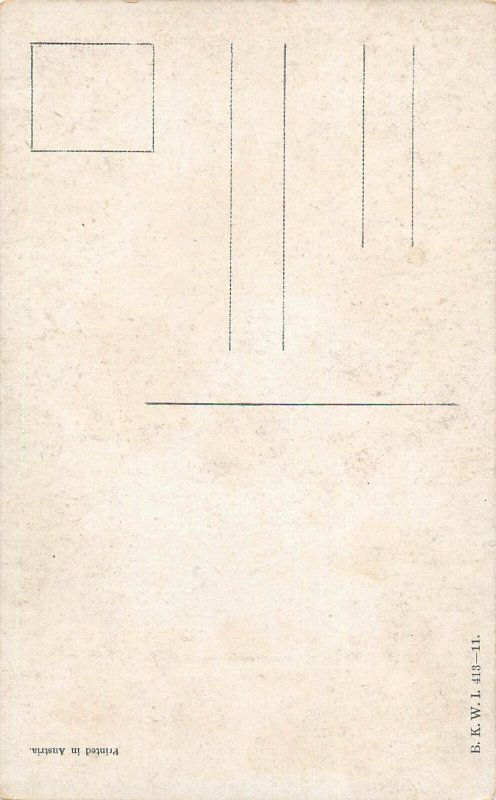 Fine art vintage postcard Rembrandt's mother