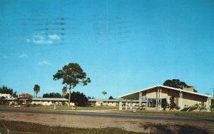 VINTAGE POSTCARD PEACE RIVER MOTEL PUNTO GORDA FLORIDA MAILED IN !959