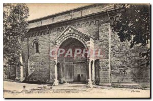 Postcard Old Embrun Porch of the Cathedral