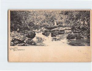 Postcard Lower Cascades, Hot Springs, Virginia