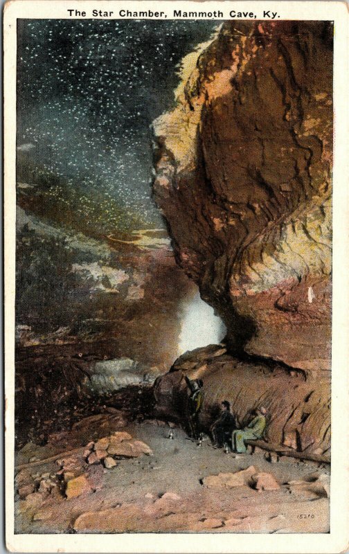 Vtg 1920s The Star Chamber Mammoth Cave Kentucky KY Postcard