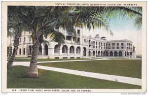 Front View , Hotel Washington , COLON , Panama , 1910s