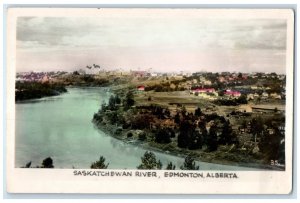 c1910's Saskatchewan River Edmonton Alberta Canada RPPC Photo Antique Postcard