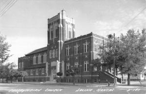 Salina Kansas Presbyterian Church Real Photo Antique Postcard K104001