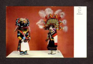 AZ Hopi Indian Dancers Cachina Dolls Northern Arizona Postcard Native Americans