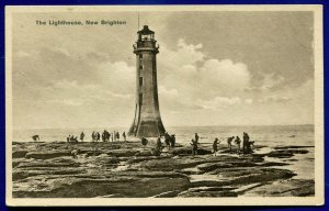 The Lighthouse New Brighton UK Bromide real phto postcard RPPC 