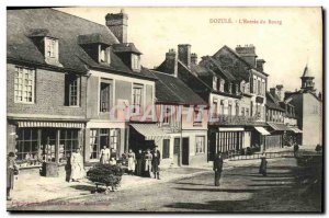 Old Postcard Dozule The Entree du Bourg