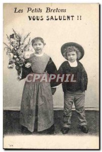 Old Postcard Folklore Children UK