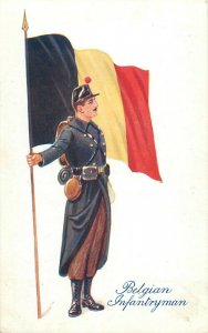 Military uniform Russian Lancer British Territorial French Belgian Infantry Flag