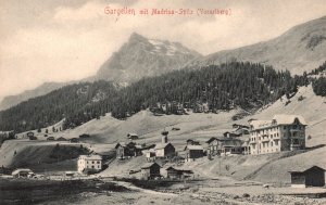 Vintage Postcard Gargellen Mit Madrisa - Spitz Vorarlberg Ski Resort in Austria