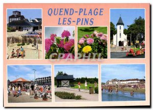 Modern Postcard The Cote d'Opale Quend Plage les Pins Somme children park in ...