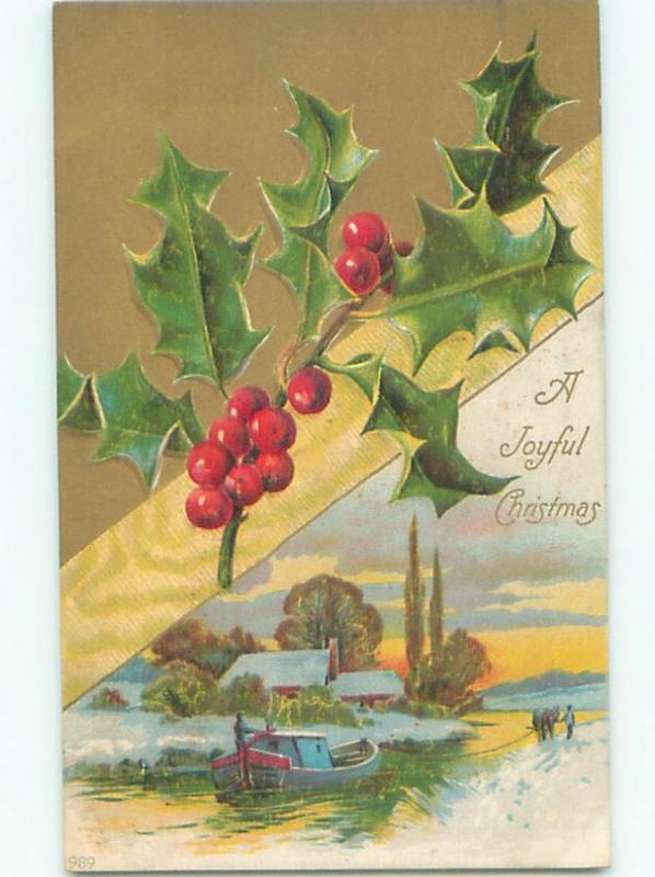 Divided-Back CHRISTMAS SCENE Great Postcard AA0119