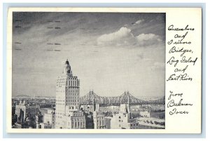 1950 Beekman Tower Beekman Hill NY NBC Information Div Stamp Postcard