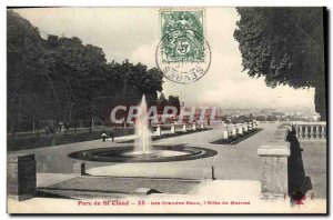 Old Postcard Parc De St Cloud Grandes Eaux