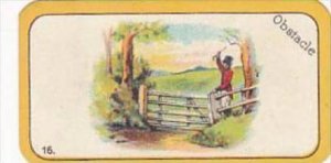 Carreras Cigarette Card Greyhound Racing Game No 16 Obstacle