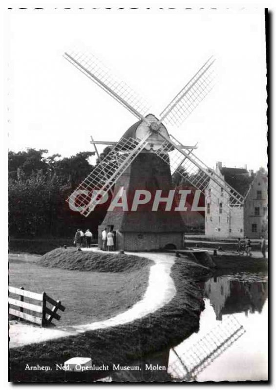 Modern Postcard Arnhem Ned Openlucht Museum Molen