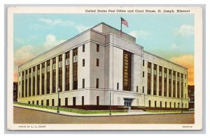 St. Joseph Missouri United States Post Office & Court House Postcard