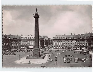 Postcard Place et colonne Vendôme, Paris, France