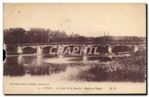 Old Postcard Toul Bridge Road Moselle Nancy