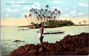 Postcard Cocoanut Island Hilo Bay Big Island Hawaii Hawaiian Islands