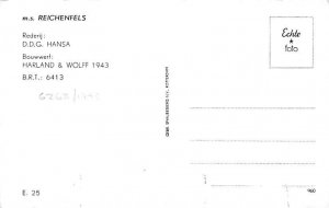 M.S. Reichenfels Real Photo M.S. Reichenfels, Misc Ships View image 