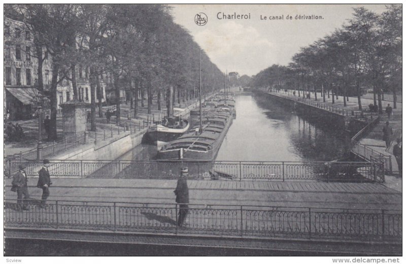 CHARLEROI, Hainaut, Belgium, 1900-1910's; Le Canal De Derivation