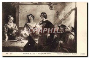 Postcard Old Leslie C R Florizel and Perdita Victoria and Albert Museum London