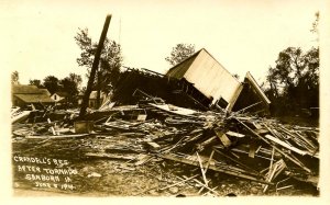 IA - Sanborn, June 5, 1914. Crandell's Residence After Tornado.*RPPC