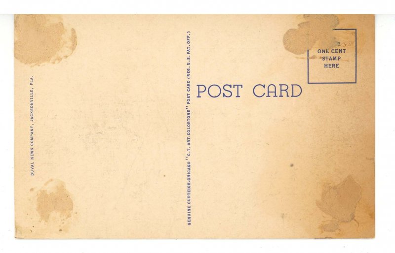 FL - Jacksonville. Hemming Park & Skyline ca 1935