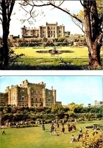 2~4X6 Postcards Ayrshire, Scotland CULZEAN CASTLE~GARDENS & PIPE BAND PLAYING