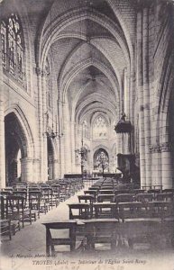 France Troyes Interieur de l'Eglise Sant Remy