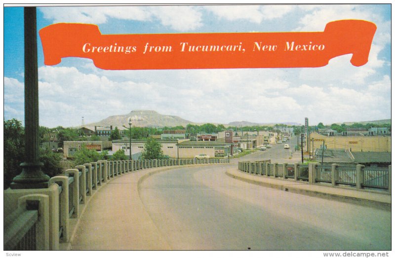 Street View , TUCUMCARI , New Mexico , 50-60s