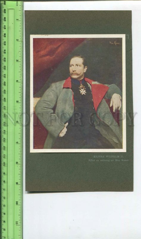 434542 Germany Kaiser Wilhelm II by Max Koner Vintage image on mat