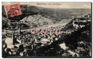 Postcard Old Heidelberg vom Gaisberg