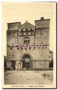 Old Postcard Nevers The Church of Saint Etienne